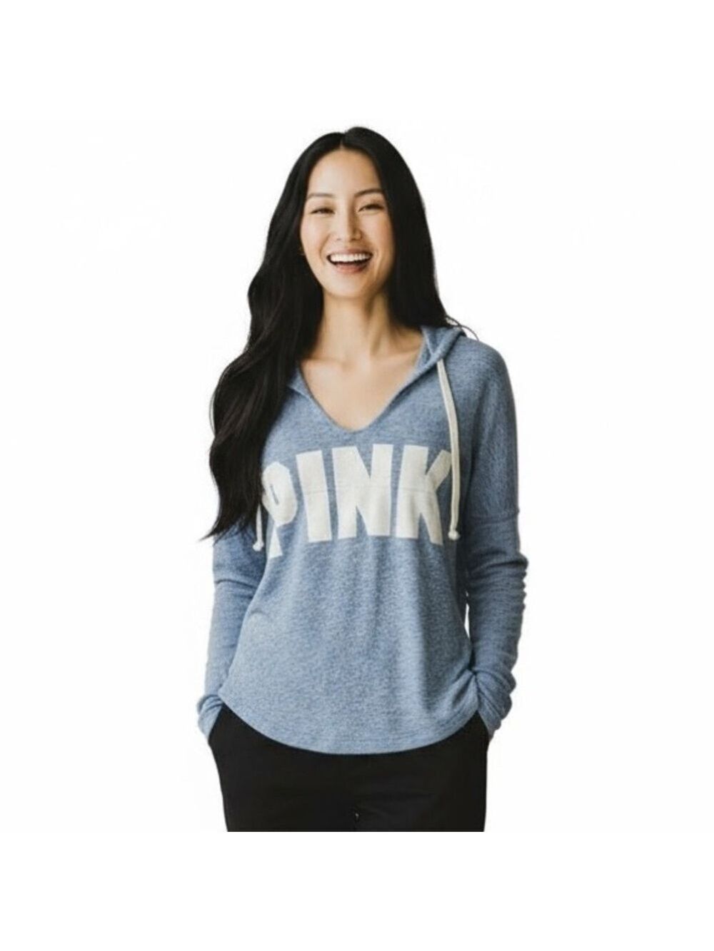 Victoria’s Secret PINK Blue Hoodie Size XS Top